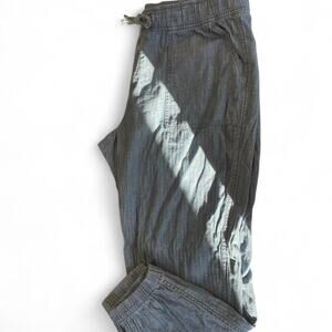 Tan chino trousers with a